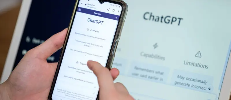 Usuário utilizando o chatgpt